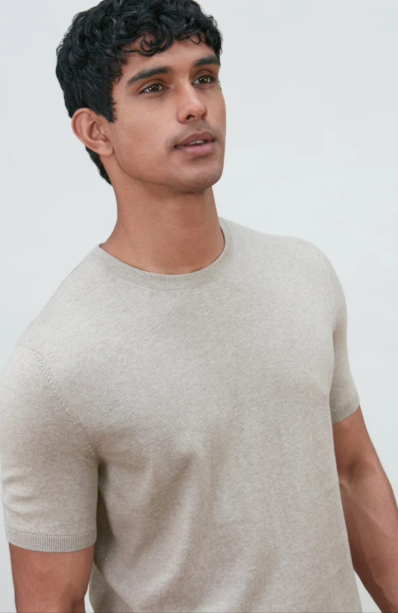 Herren-T-Shirt aus 100 % ultrafeiner Baumwolle