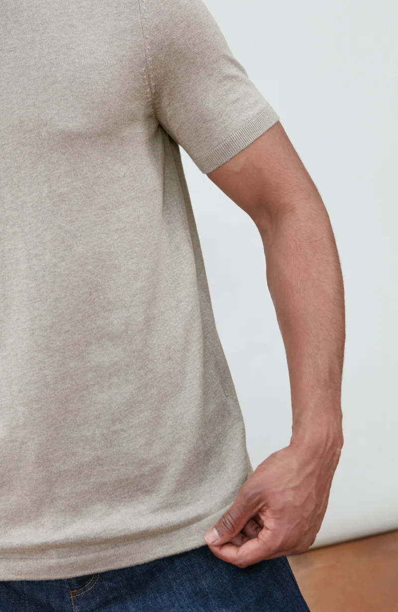 Herren-T-Shirt aus 100 % ultrafeiner Baumwolle