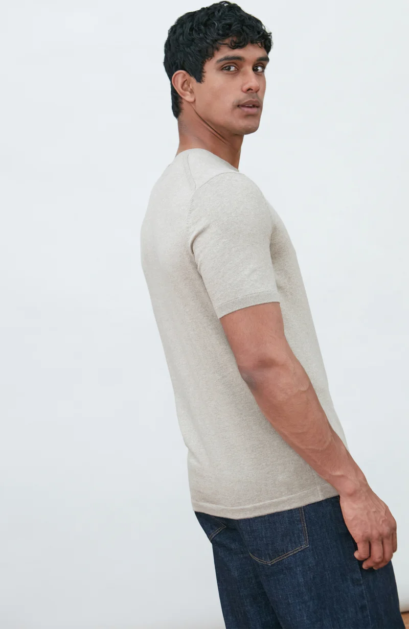 Herren-T-Shirt aus 100 % ultrafeiner Baumwolle