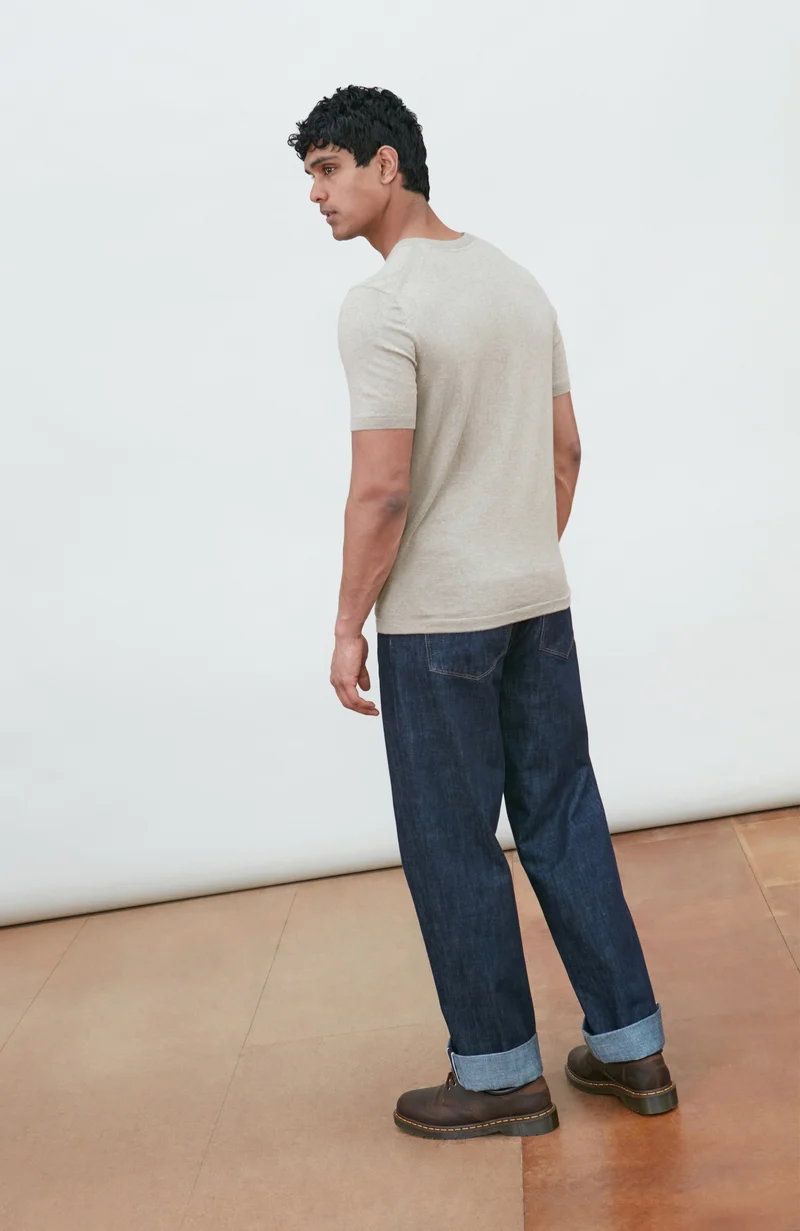Herren-T-Shirt aus 100 % ultrafeiner Baumwolle