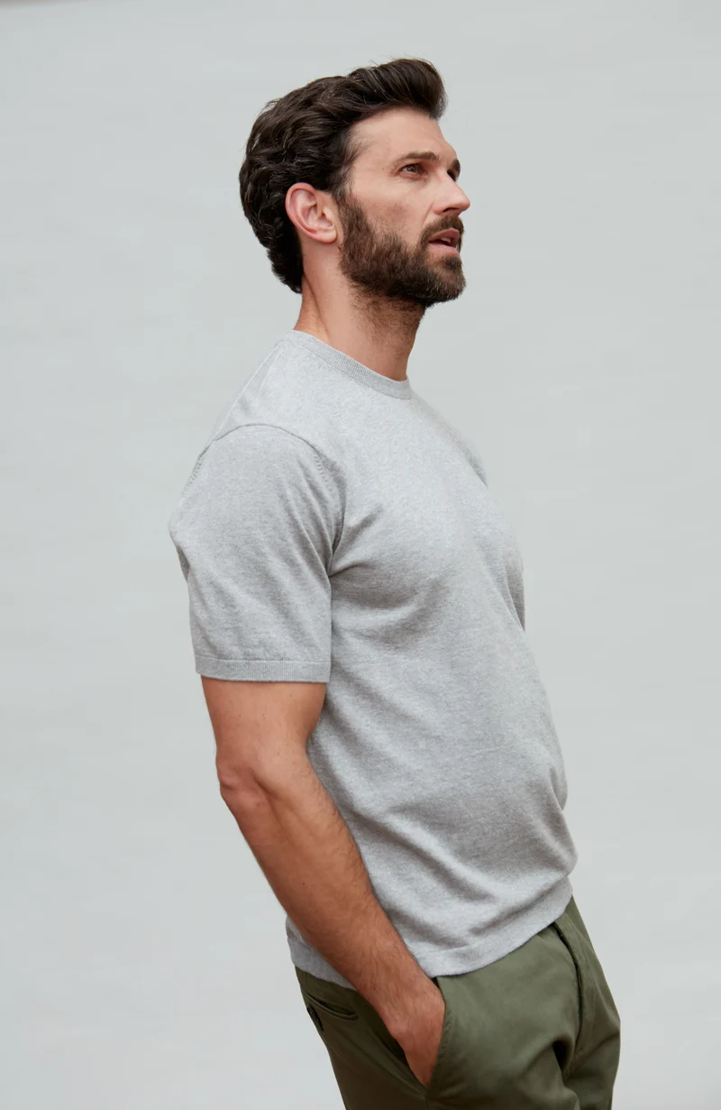 Herren-T-Shirt aus 100 % ultrafeiner Baumwolle