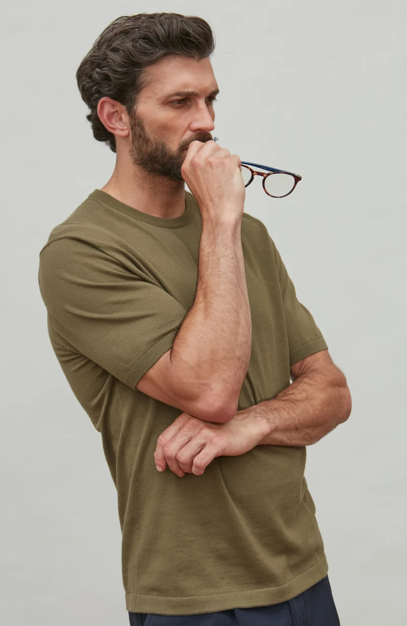 Herren-T-Shirt aus 100 % ultrafeiner Baumwolle