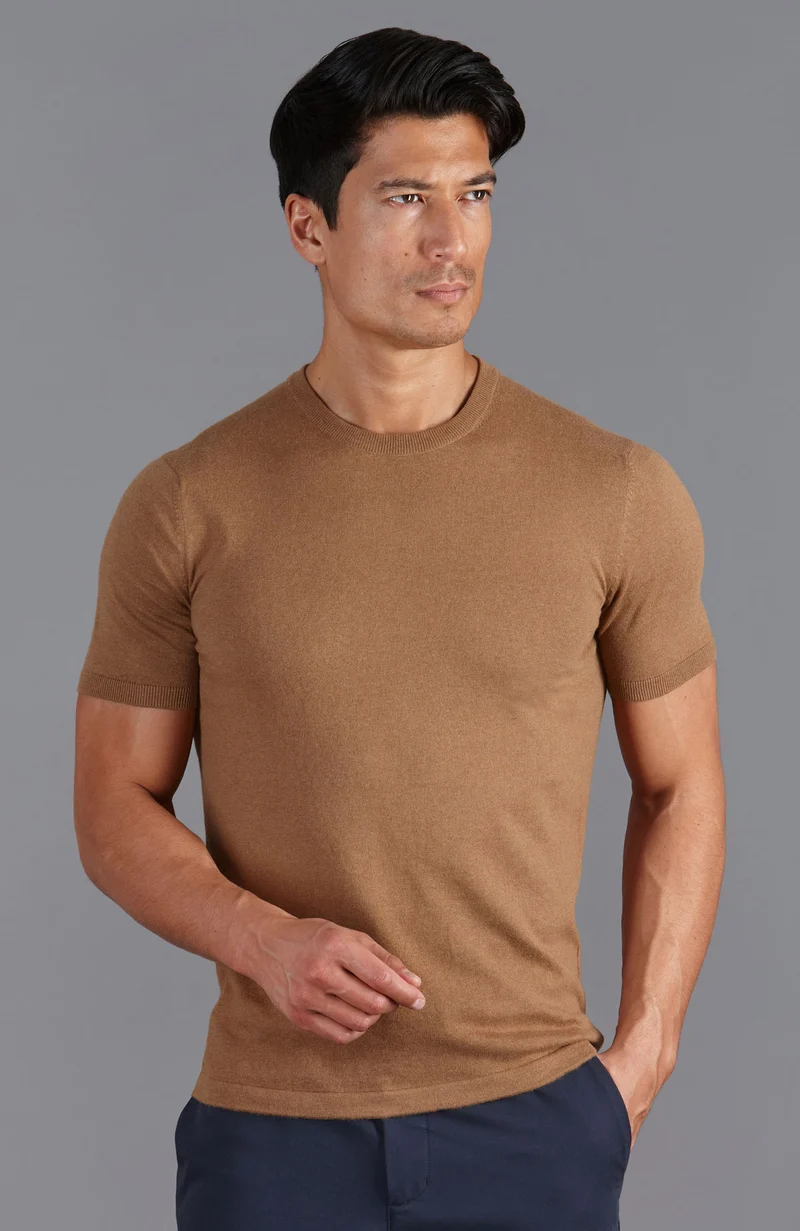 Herren-T-Shirt aus 100 % ultrafeiner Baumwolle