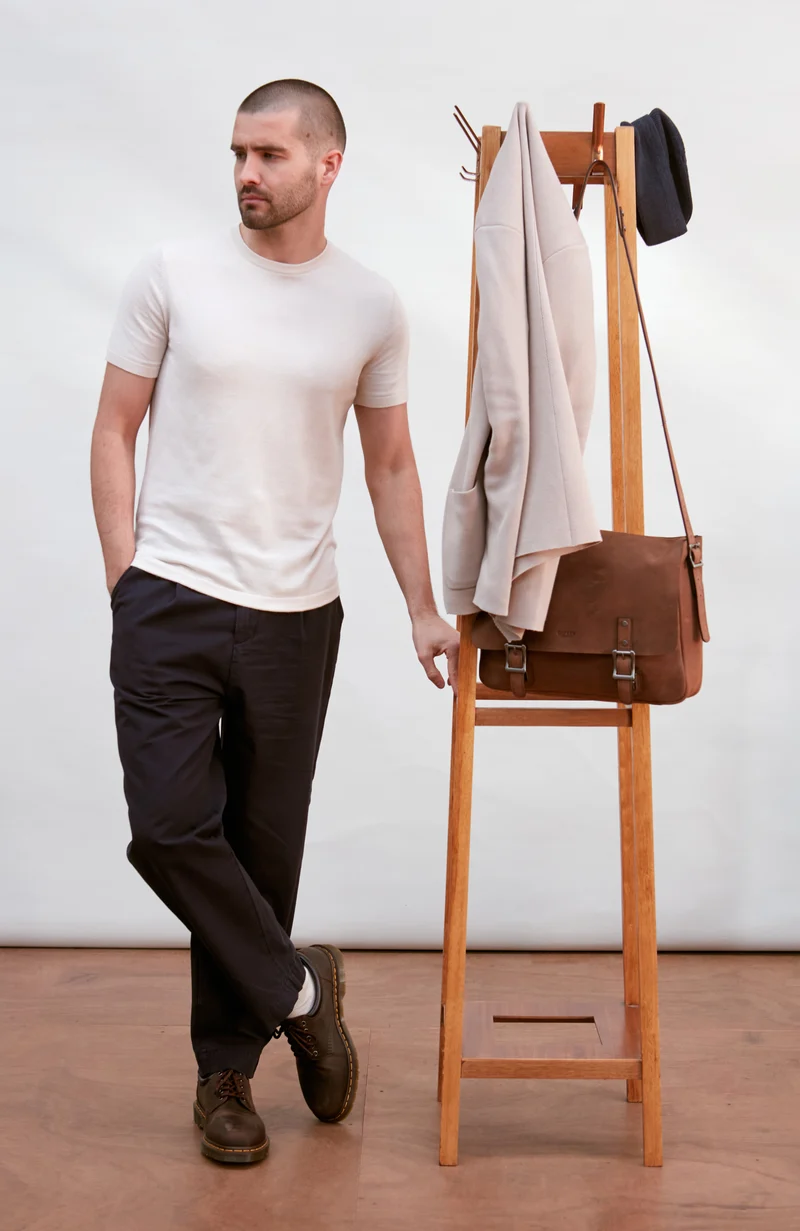 Herren-T-Shirt aus 100 % ultrafeiner Baumwolle