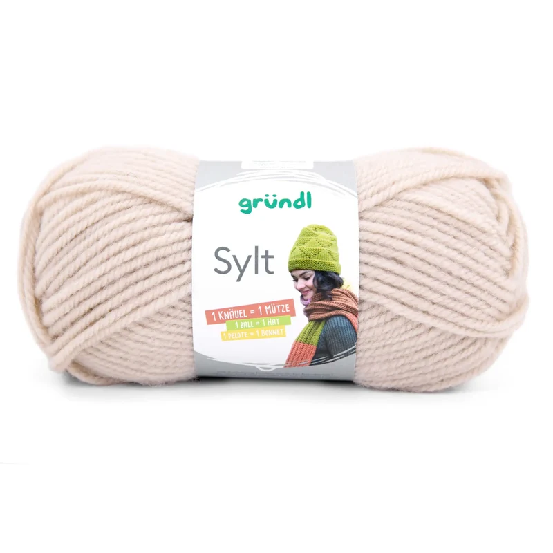 Strickset Schal kraus rechts
