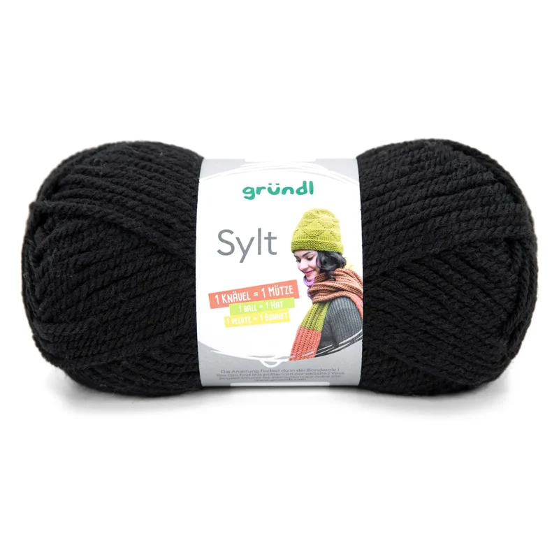 Strickset Schal kraus rechts