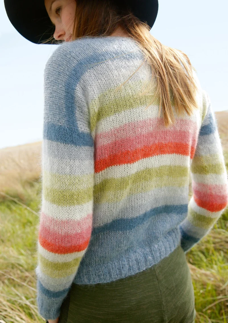 Bunter Streifenpullover