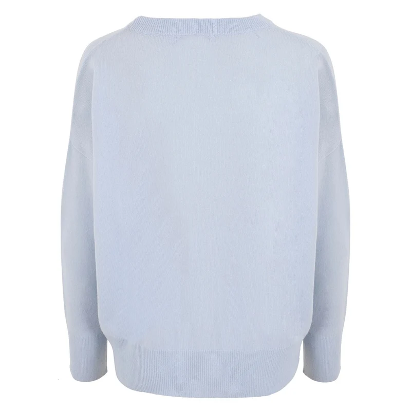 Damenpullover aus 100 % Kaschmir mit Rundhalsausschnitt