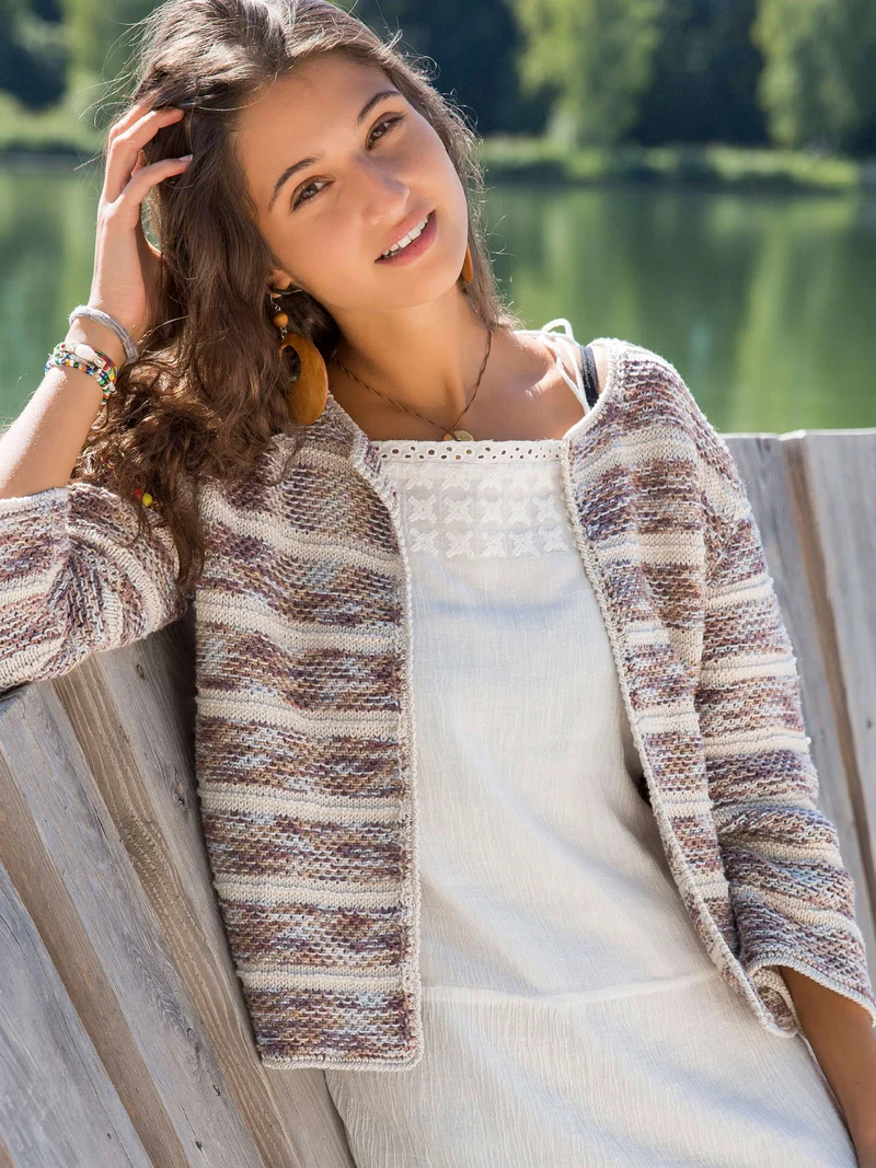 Anleitung Jacke mit Streifen