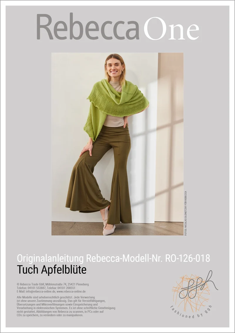 Anleitung: Tuch Apfelblüte