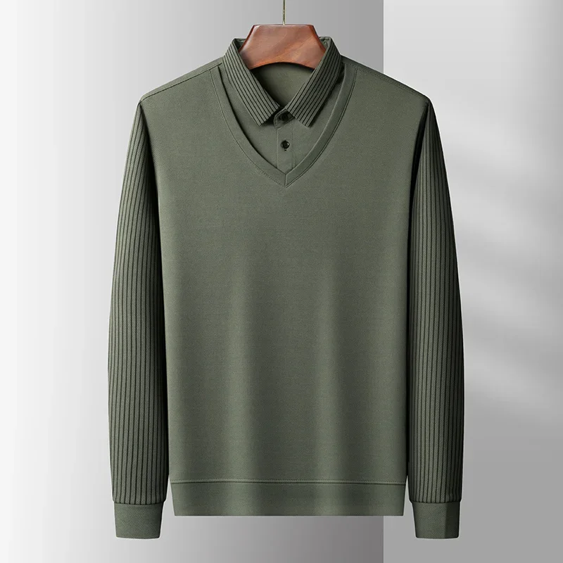 Herren Poloshirt POLO Shirt T-Shirt Langarm Zipper Hemd Fashion Polohemd Top NEU