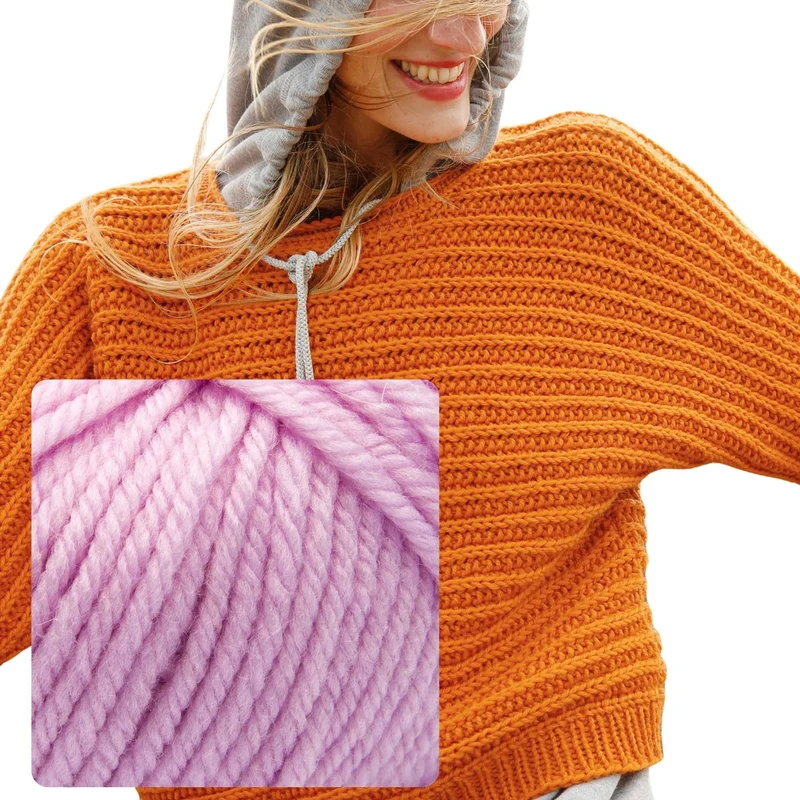 Quer gestrickter Pullover