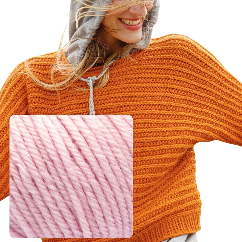 Quer gestrickter Pullover