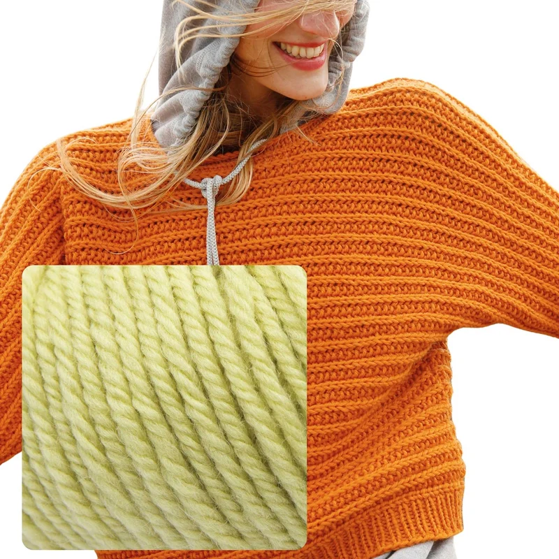 Quer gestrickter Pullover