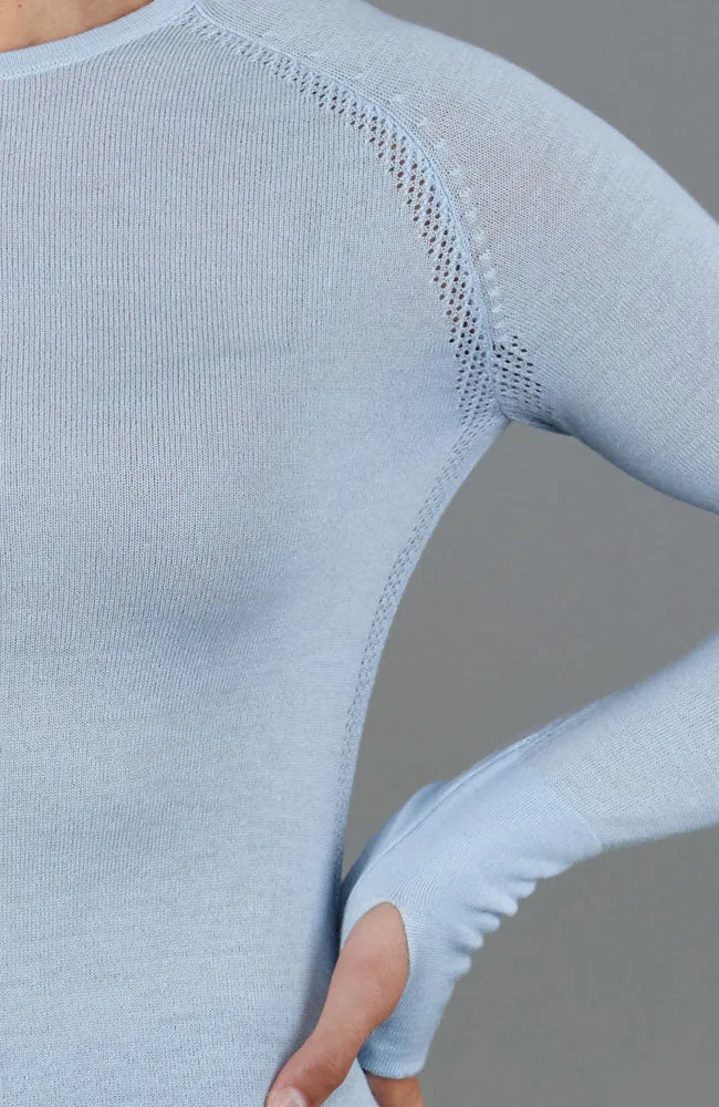 Mittelschweres Merino-Activewear-Trainingsoberteil für Damen