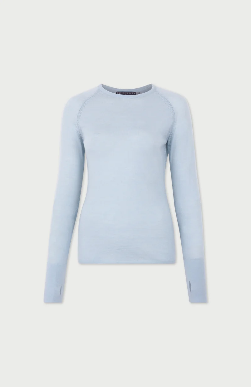 Mittelschweres Merino-Activewear-Trainingsoberteil für Damen