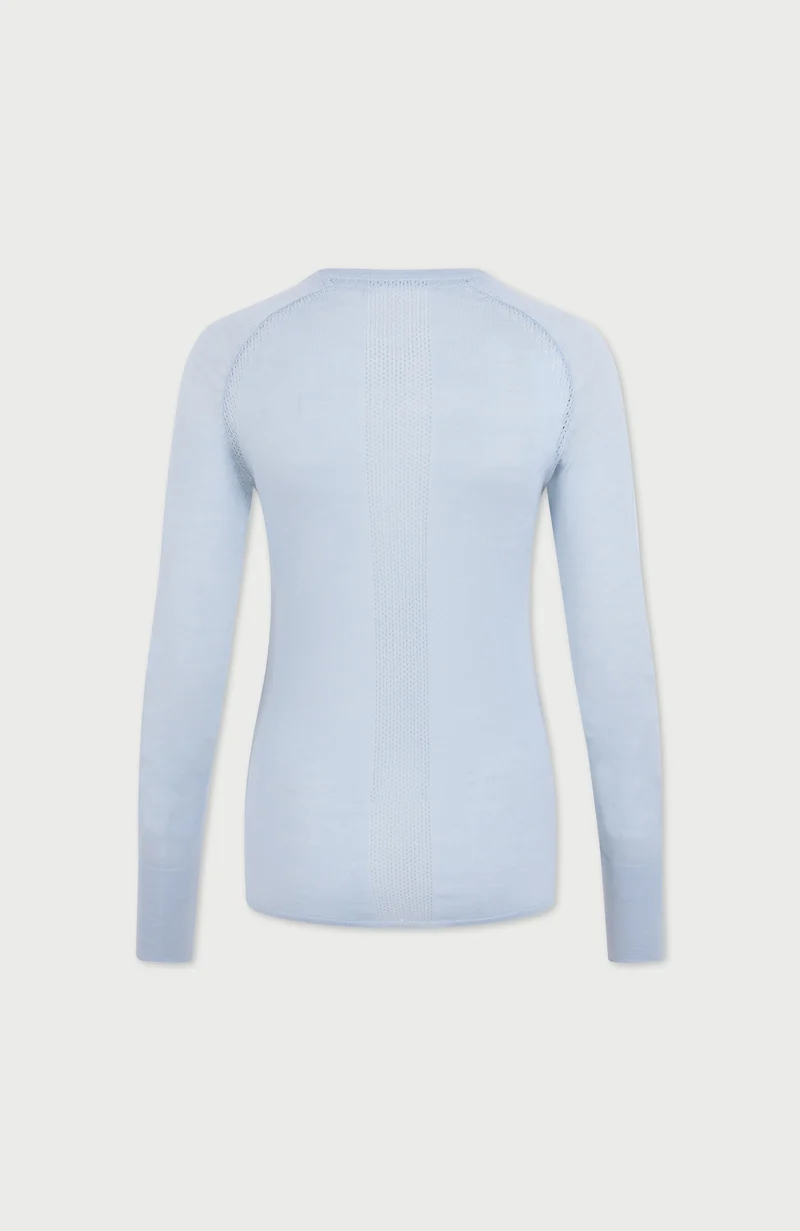 Mittelschweres Merino-Activewear-Trainingsoberteil für Damen
