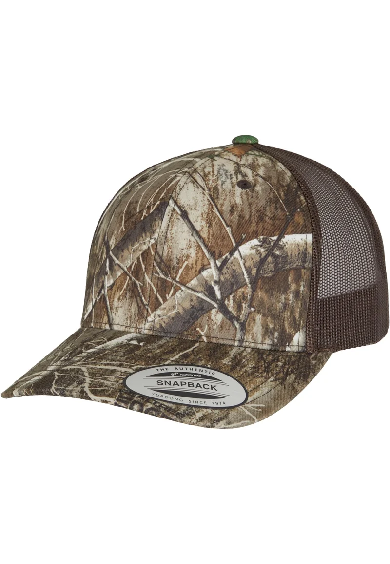 YP Classcis RealTree Camo Retro Trucker Cap GREEN ONE SIZE
