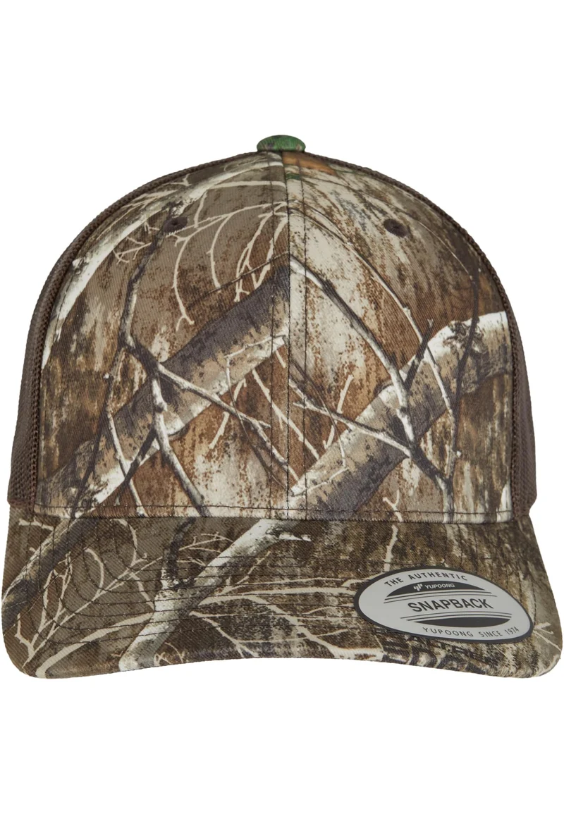 YP Classcis RealTree Camo Retro Trucker Cap GREEN ONE SIZE