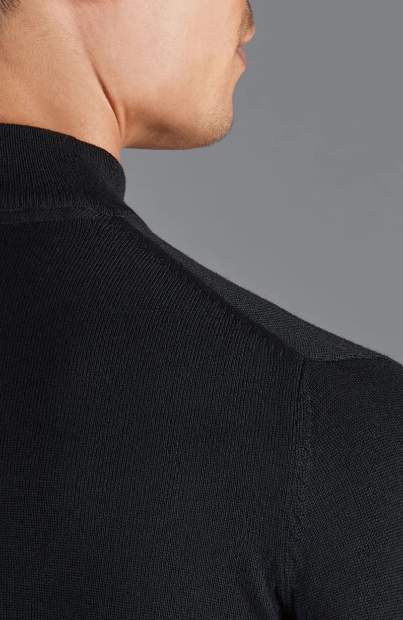 Rollkragenpullover aus extrafeiner Merinowolle für Herren