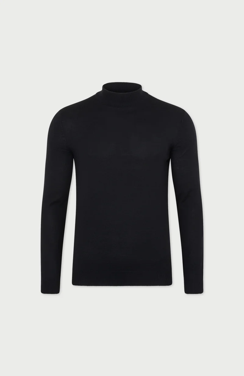 Rollkragenpullover aus extrafeiner Merinowolle für Herren
