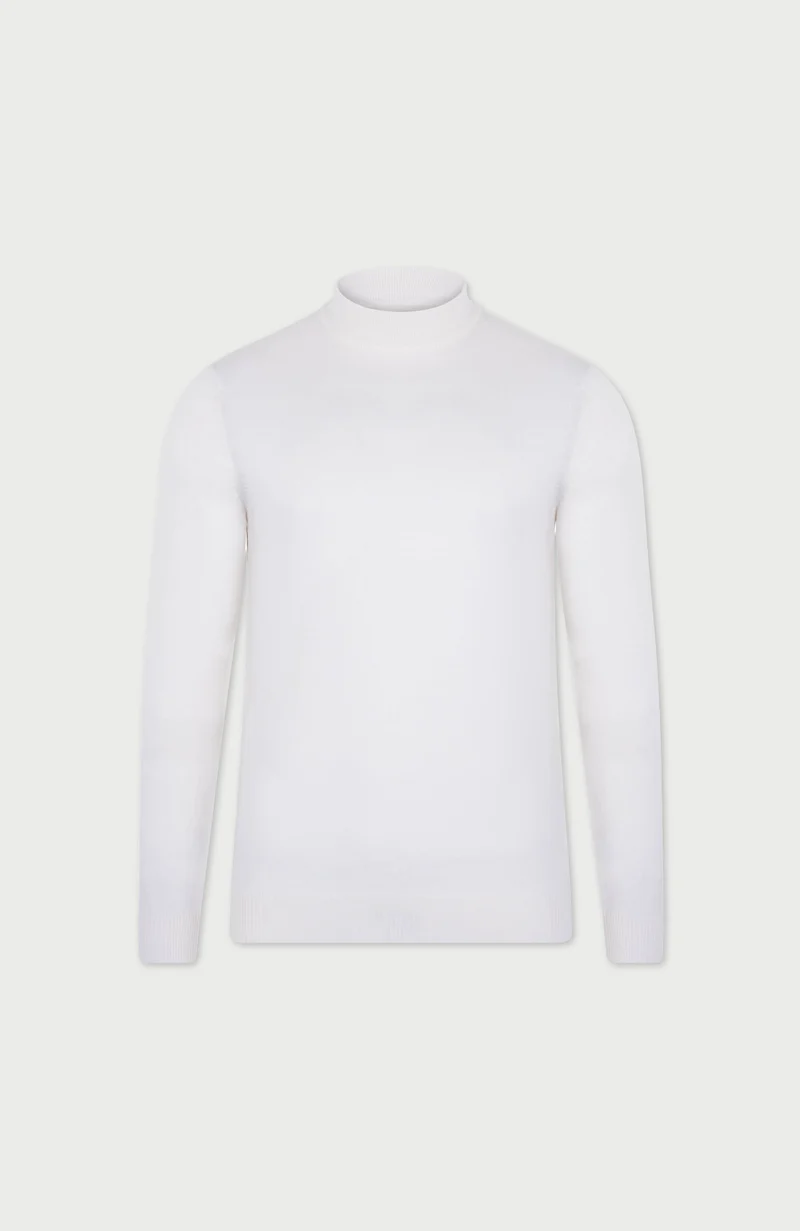 Rollkragenpullover aus extrafeiner Merinowolle für Herren