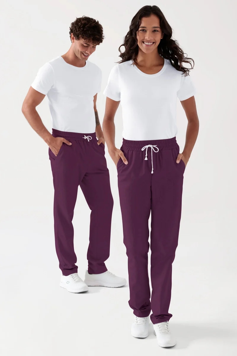 TENCEL™ Hose Unisex - Rundumgummibund black berry