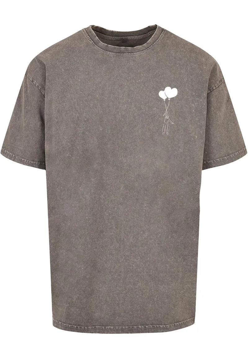 MC Love In The Air Acid Washed Heavy Oversize Tee