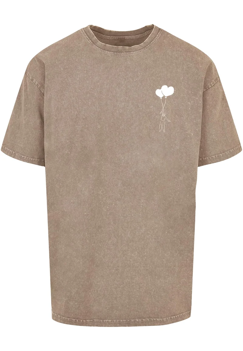 MC Love In The Air Acid Washed Heavy Oversize Tee