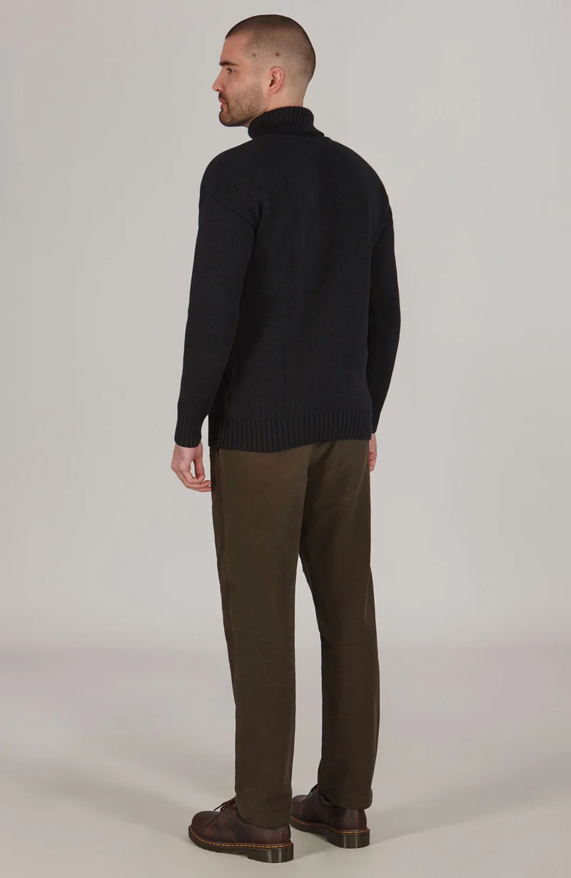 Herren-Rollkragenpullover „Submariner“ aus 100 % Baumwolle