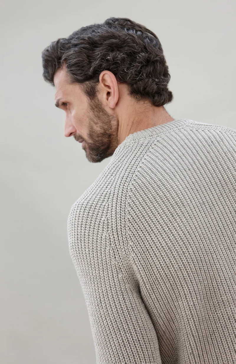 Herren-Pullover aus 100 % Fischer-Rippstrick-Baumwolle