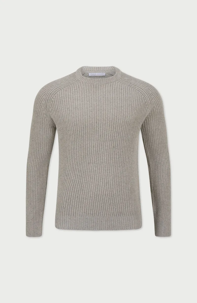 Herren-Pullover aus 100 % Fischer-Rippstrick-Baumwolle