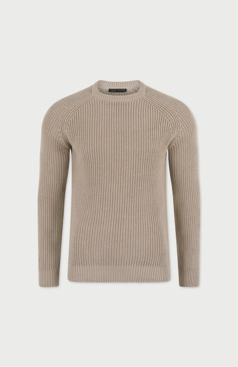 Herren-Pullover aus 100 % Fischer-Rippstrick-Baumwolle