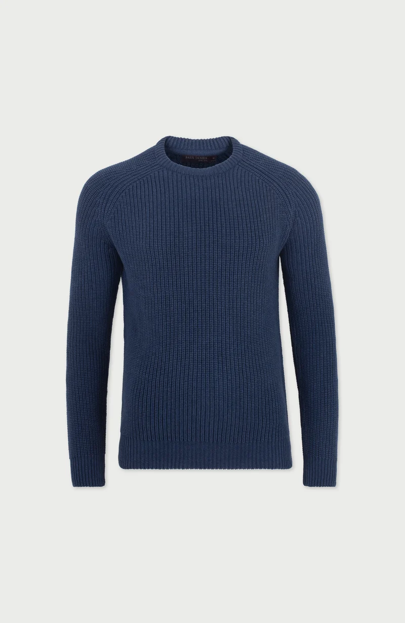 Herren-Pullover aus 100 % Fischer-Rippstrick-Baumwolle