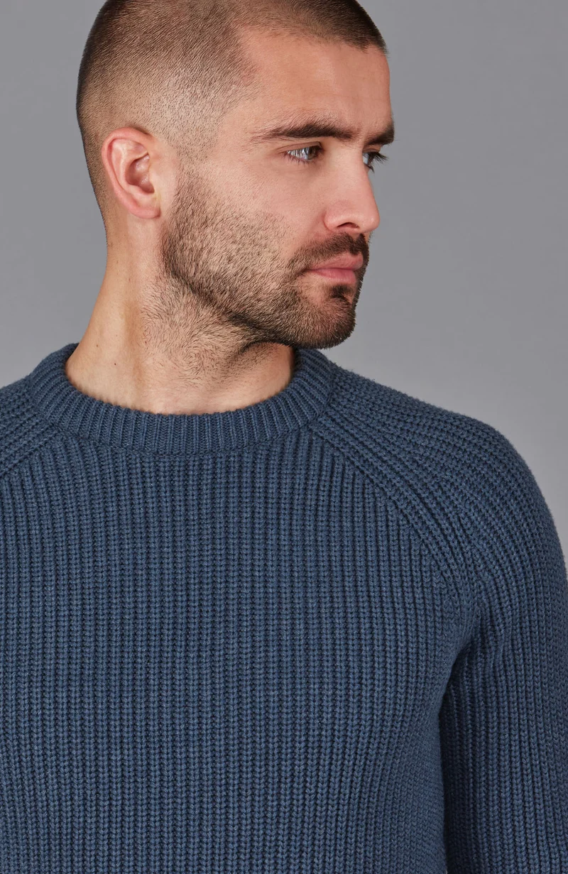 Herren-Pullover aus 100 % Fischer-Rippstrick-Baumwolle