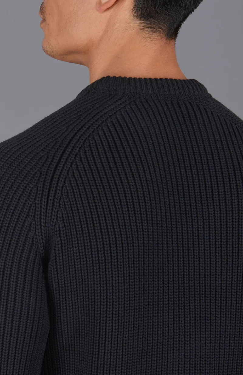 Herren-Pullover aus 100 % Fischer-Rippstrick-Baumwolle