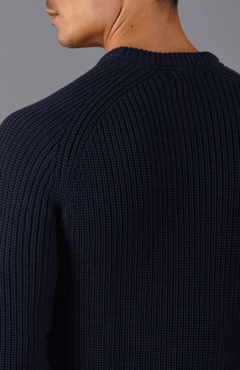 Herren-Pullover aus 100 % Fischer-Rippstrick-Baumwolle