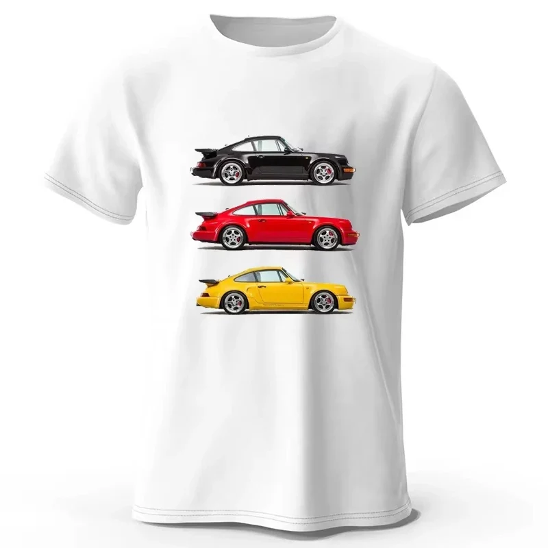 Auto Racing Klassische Grafik T-Shirt Kurzarm Baumwolle T-shirt Übergroßen Tops Sommer Harajuku Streetwear männer Kleidung