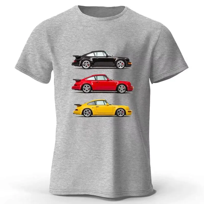Auto Racing Klassische Grafik T-Shirt Kurzarm Baumwolle T-shirt Übergroßen Tops Sommer Harajuku Streetwear männer Kleidung