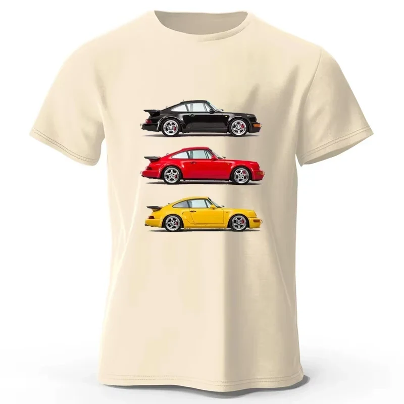 Auto Racing Klassische Grafik T-Shirt Kurzarm Baumwolle T-shirt Übergroßen Tops Sommer Harajuku Streetwear männer Kleidung