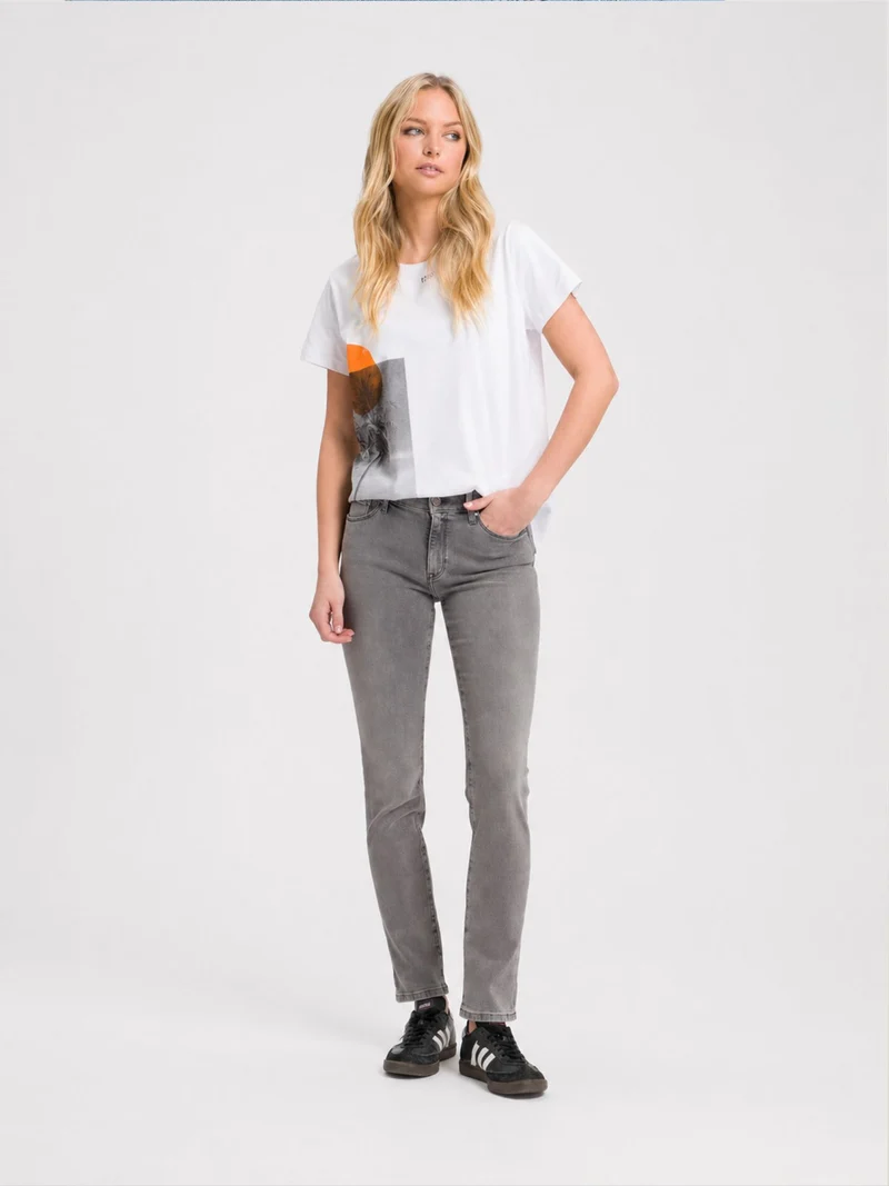 CROSS JEANS - ANYA Jeans, Slim Fit, High-Waist, Grey
