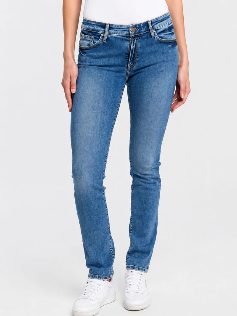 CROSS JEANS - ANYA Jeans, Slim Fit, High-Waist, Mid Blue