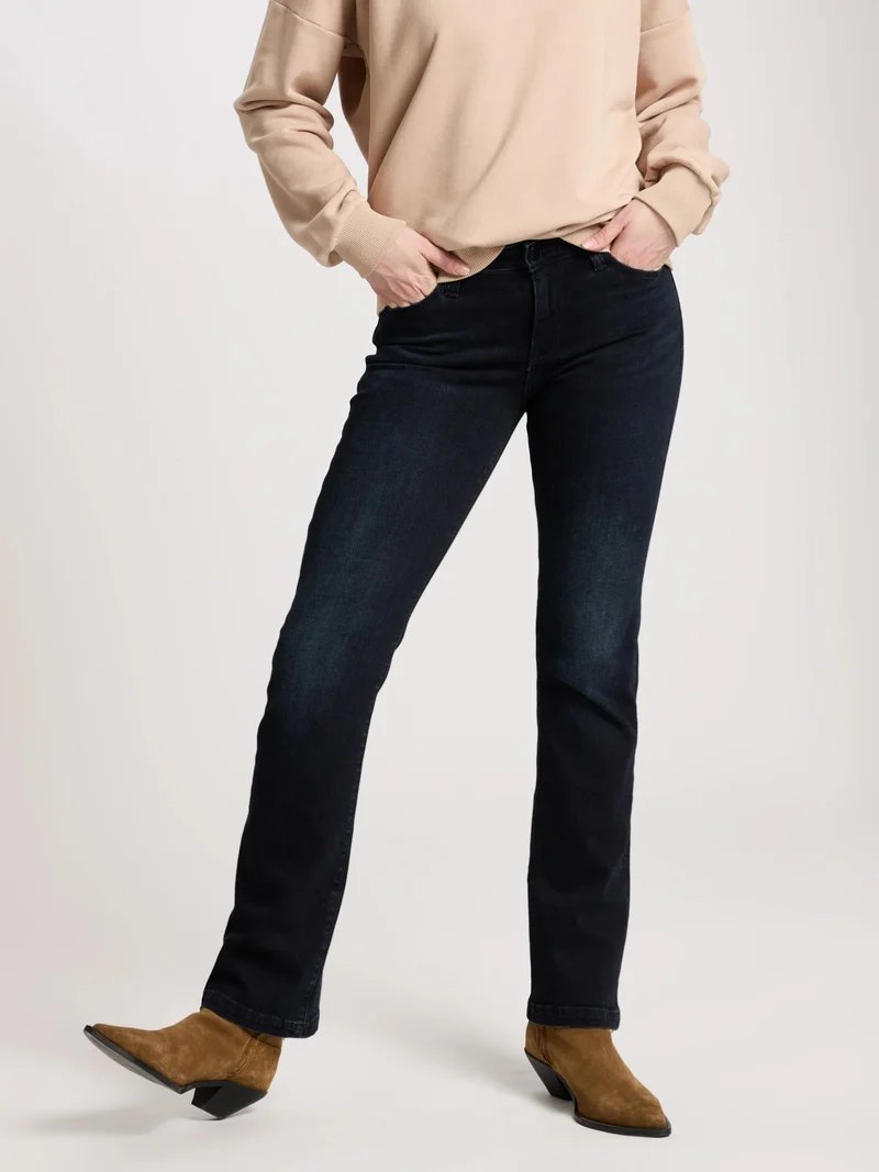 CROSS JEANS - LAUREN Jeans, Regular Fit, High-Waist, Blue Black Denim