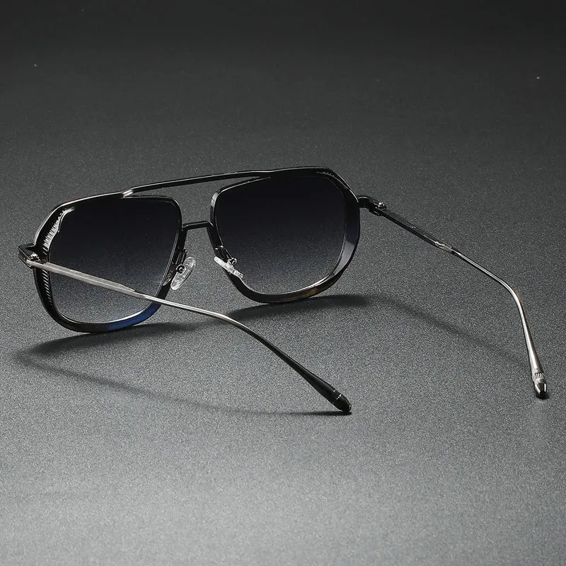 Herren Sonnenbrille Designer Luxus Männer Vintage Brille Pilotenbrille UV400