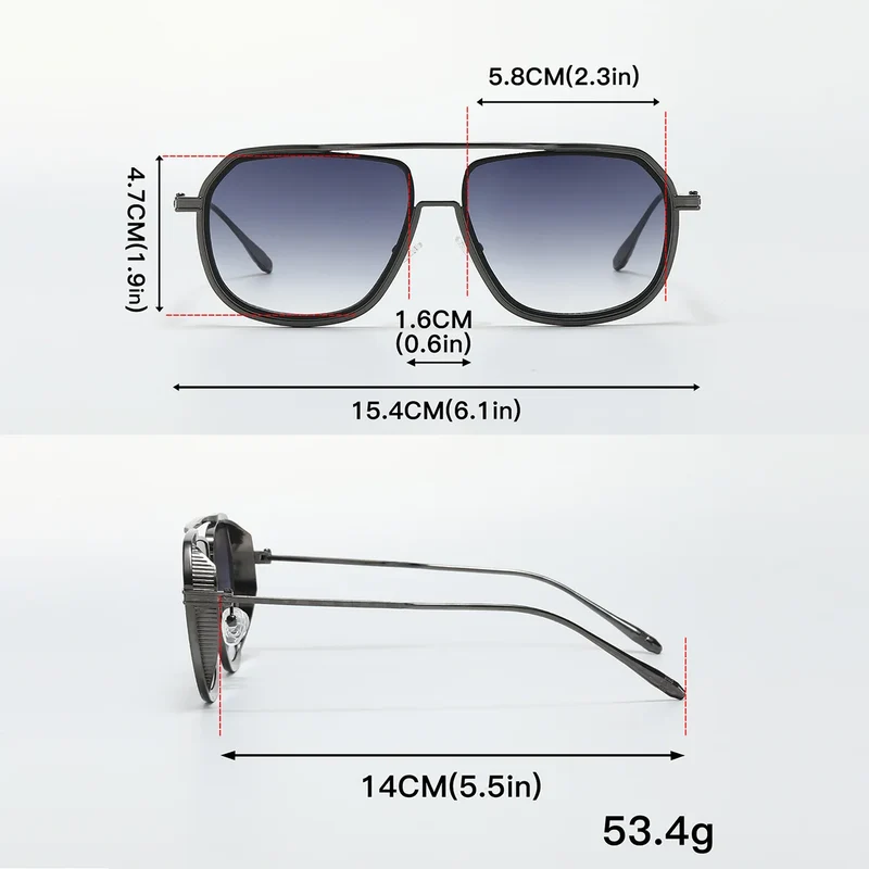 Herren Sonnenbrille Designer Luxus Männer Vintage Brille Pilotenbrille UV400