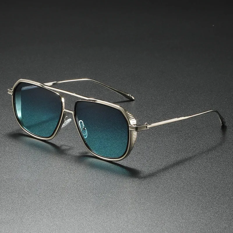 Herren Sonnenbrille Designer Luxus Männer Vintage Brille Pilotenbrille UV400