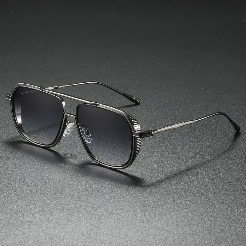 Herren Sonnenbrille Designer Luxus Männer Vintage Brille Pilotenbrille UV400
