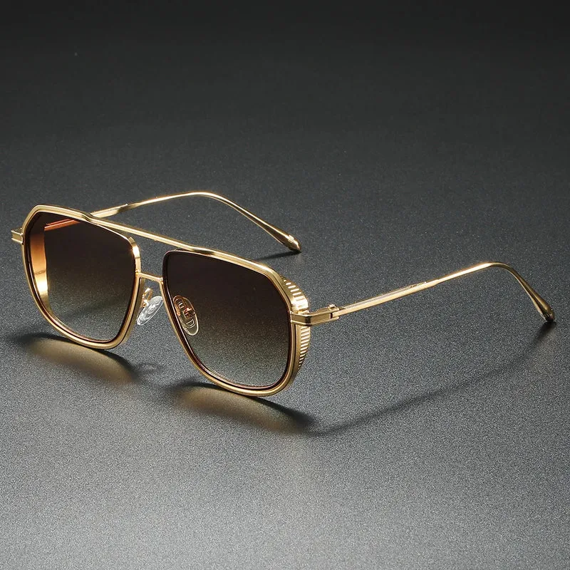 Herren Sonnenbrille Designer Luxus Männer Vintage Brille Pilotenbrille UV400