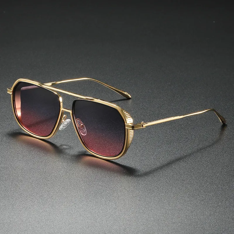 Herren Sonnenbrille Designer Luxus Männer Vintage Brille Pilotenbrille UV400