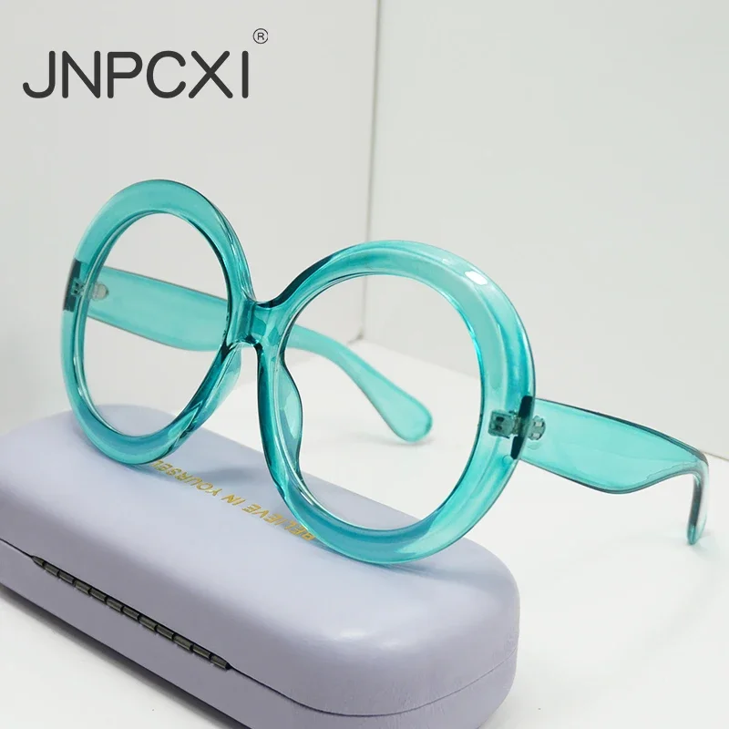 JNPCXI Übergroße Runde Sonnenbrille Frauen Männer Luxus Marke Großen Rahmen Sonnenbrille Brille Große Shades Unisex Reiten Brillen